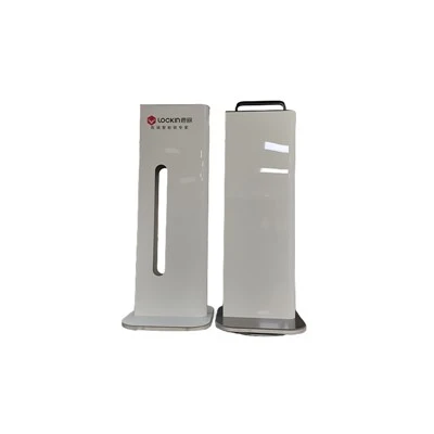 Is the Black Gold Door Lock Display Stand made of metal?