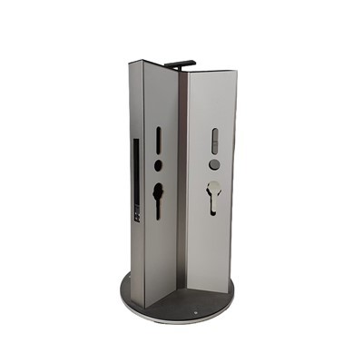 Minimalist Wooden Door Lock Display Stand
